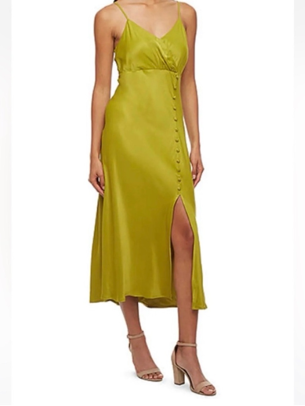 Chic Chartreuse Maxi Dress